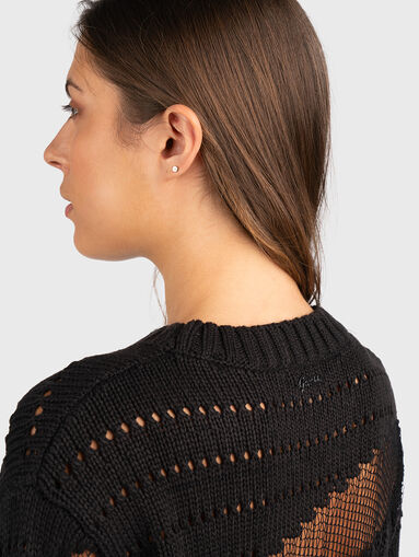 IVANNA sweater with transparent details - 4