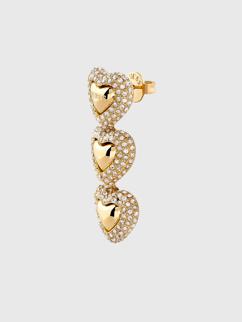 Earrings with rhinestones - 3