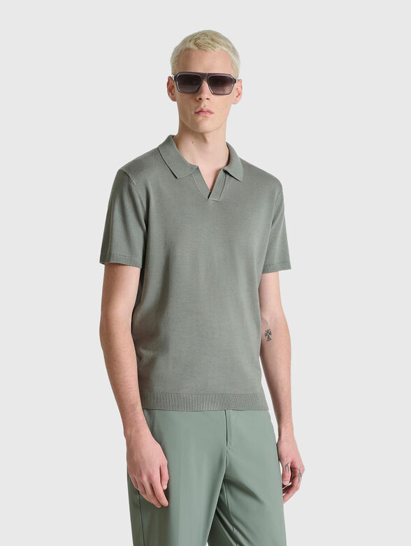 Slim-fit polo shirt in black   - 1