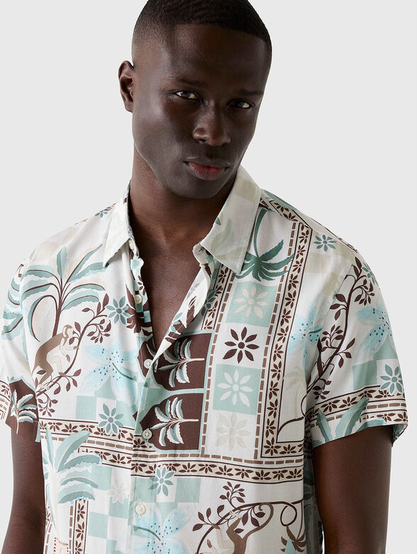 Tropical print shirt - 3
