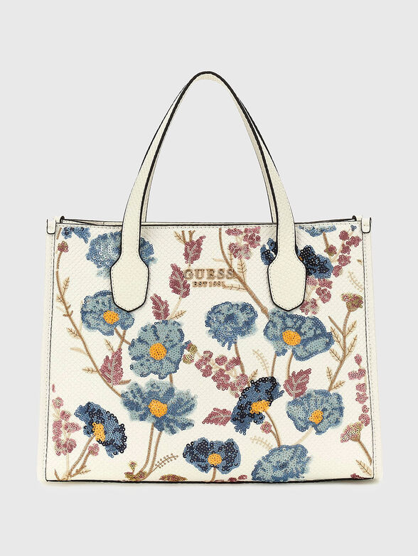 ZARIA big bag with long handle and floral print - 1