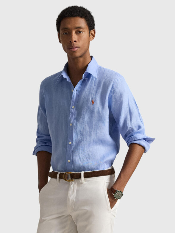 Long-sleeved linen shirt - 1