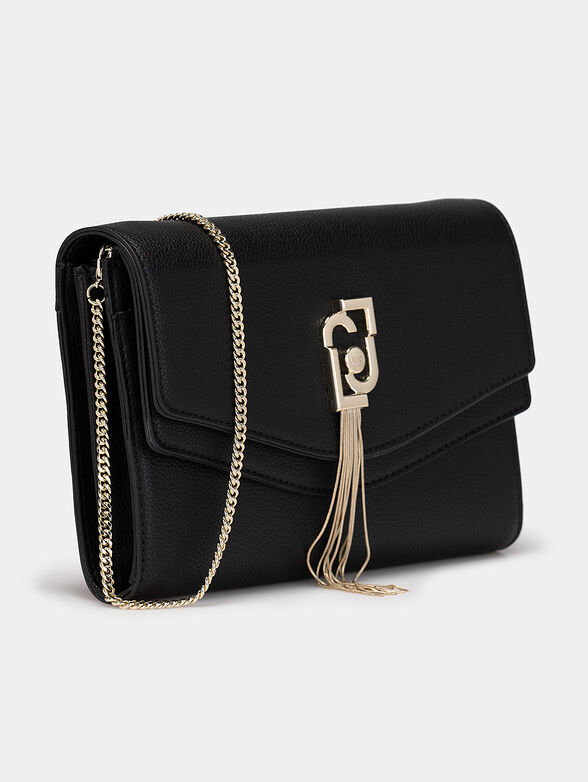Clutch bag with logo detail and pendant - 2