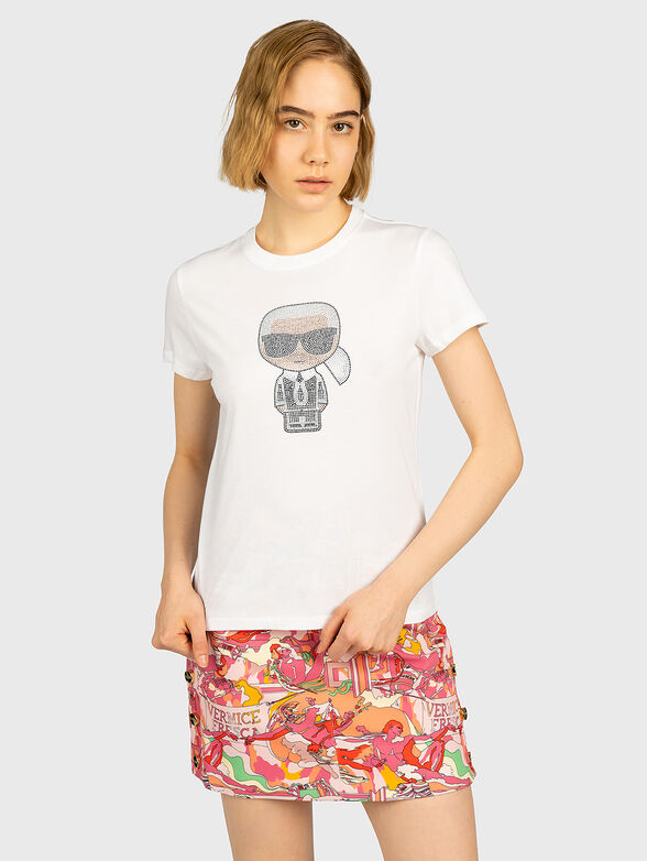 IKONIK T-shirt with rhinestone logo - 1