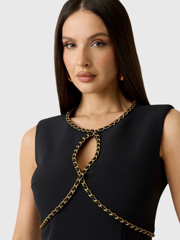 Black crepe dress - 4