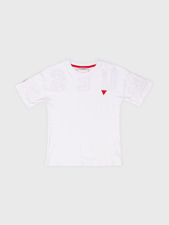 T-shirt with contrast logo detail - 1