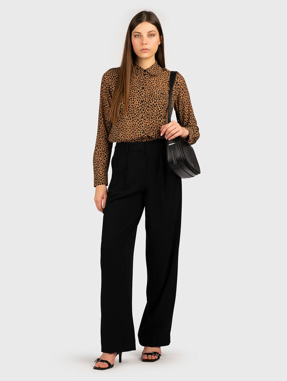 Long sleeve shirt with animal print - 1