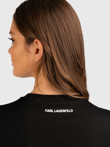 Floral embroidery T-shirt - 5