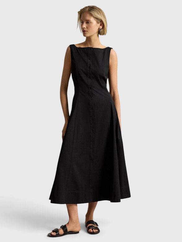 Cotton dress with buttons - 1