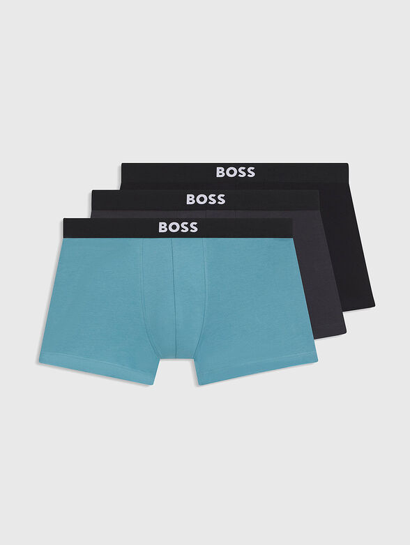 Set of three pairs of colorful boxer shorts - 1