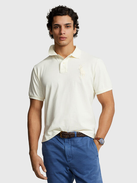 Polo shirt with short sleeves and logo embroidery - 1