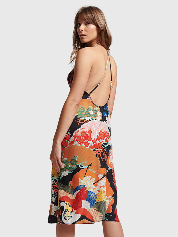 VINTAGE midi dress with slits - 2