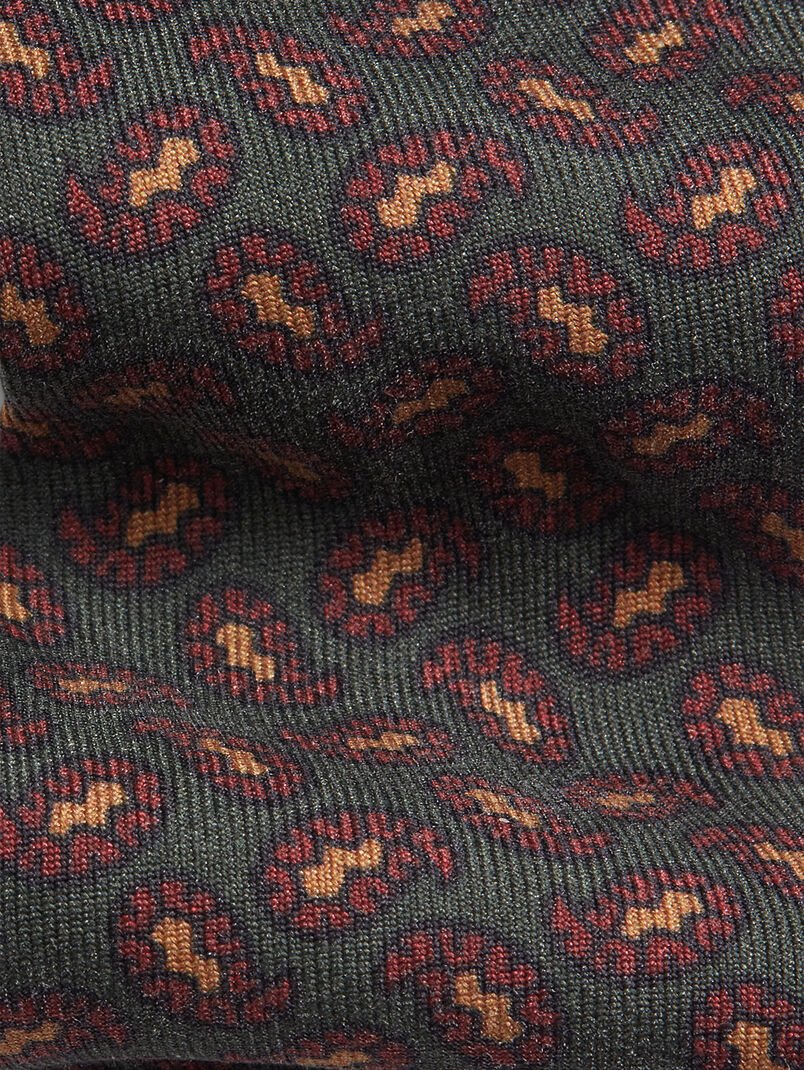 Silk bow tie with colorful accents - 3