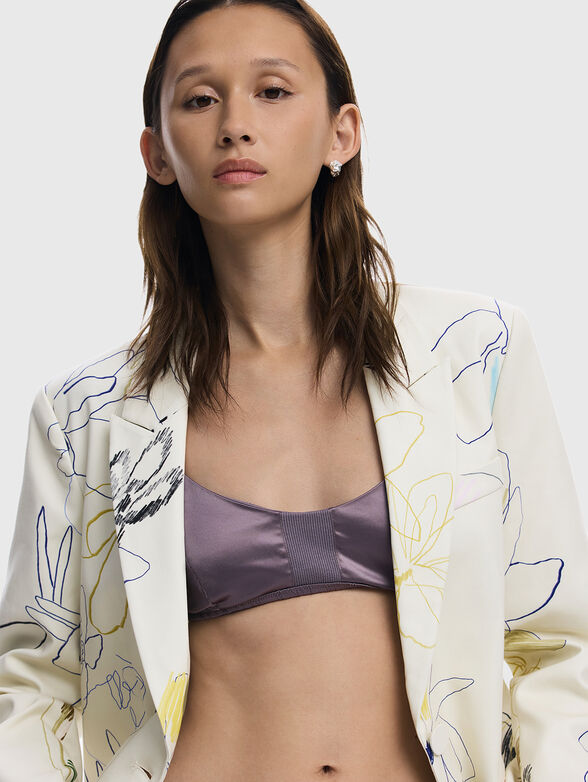 Art print blazer - 6