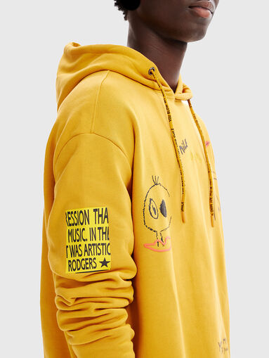 Hooded cotton sweatshirt  - 4