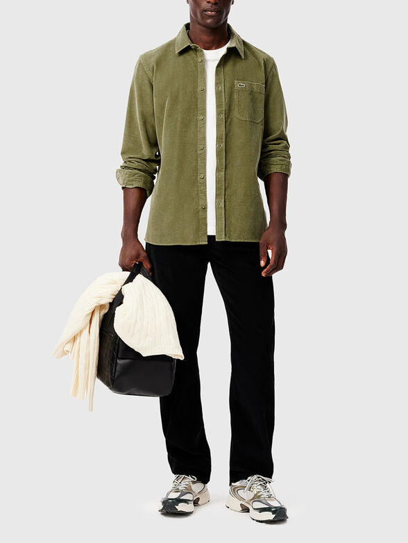 Cotton shirt in green - 1