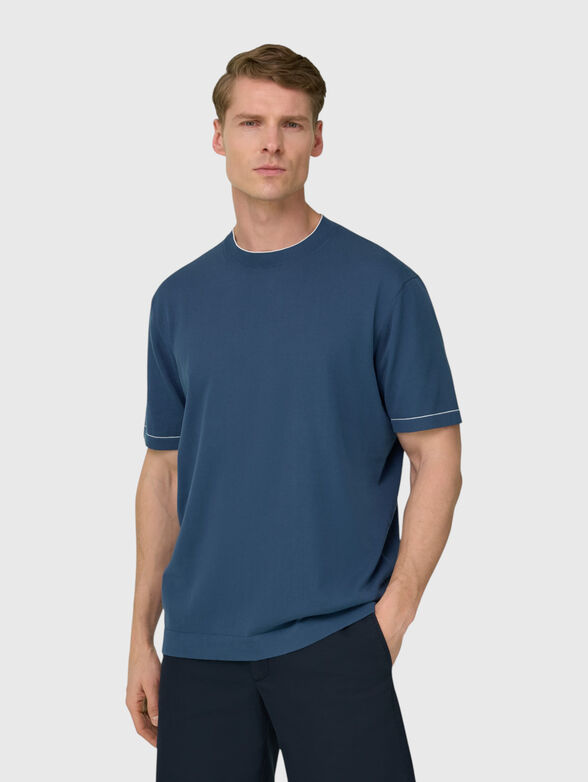 Cotton crepe knit T-shirt  - 2