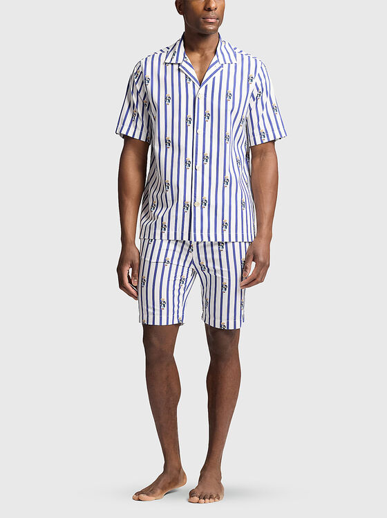 Раирана пижама Polo Bear от две части - 1