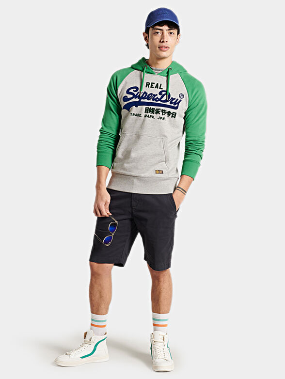 Sweatshirt with color-block effect - 2