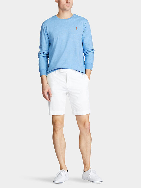 Blue blouse with logo embroidery - 2