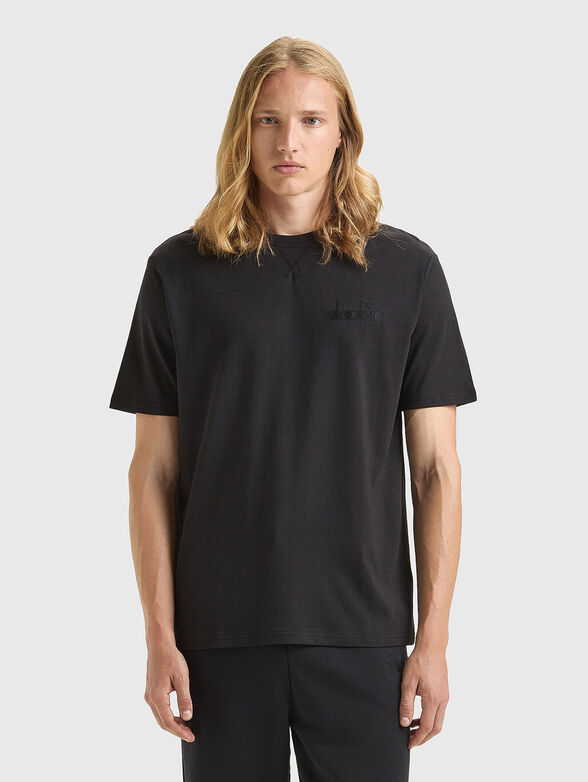 Black cotton t-shirt - 1