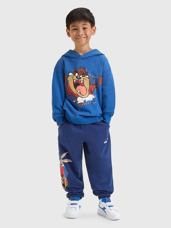 Black sweatshirt with print - 2