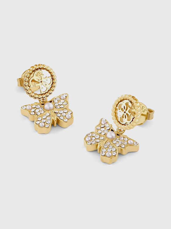 Обеци с лого акцент  - 1