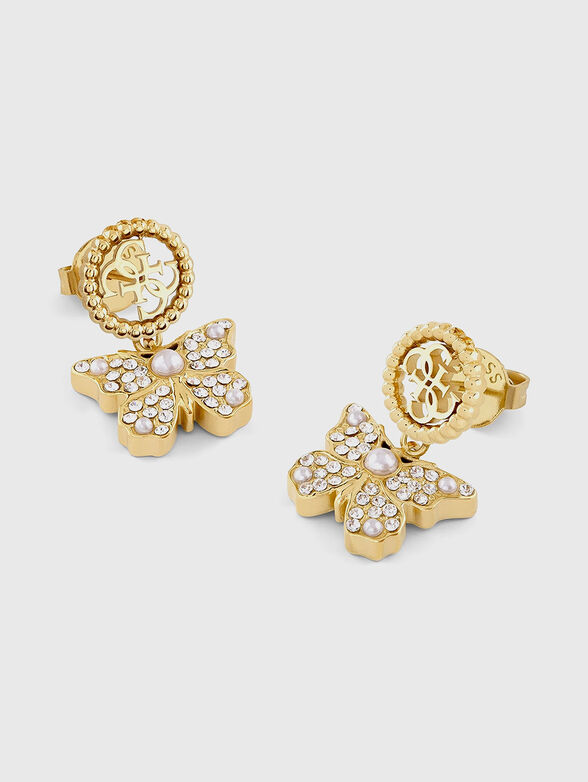 Earrings with logo accent  - 1