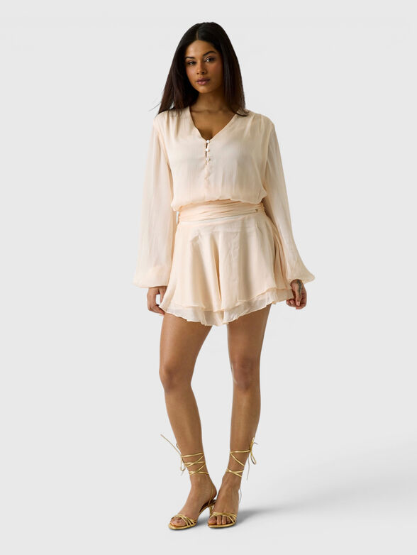 Mini ruffled dress - 4