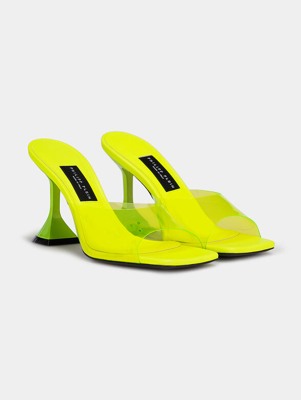 Leather sandals with transparent strap - 2