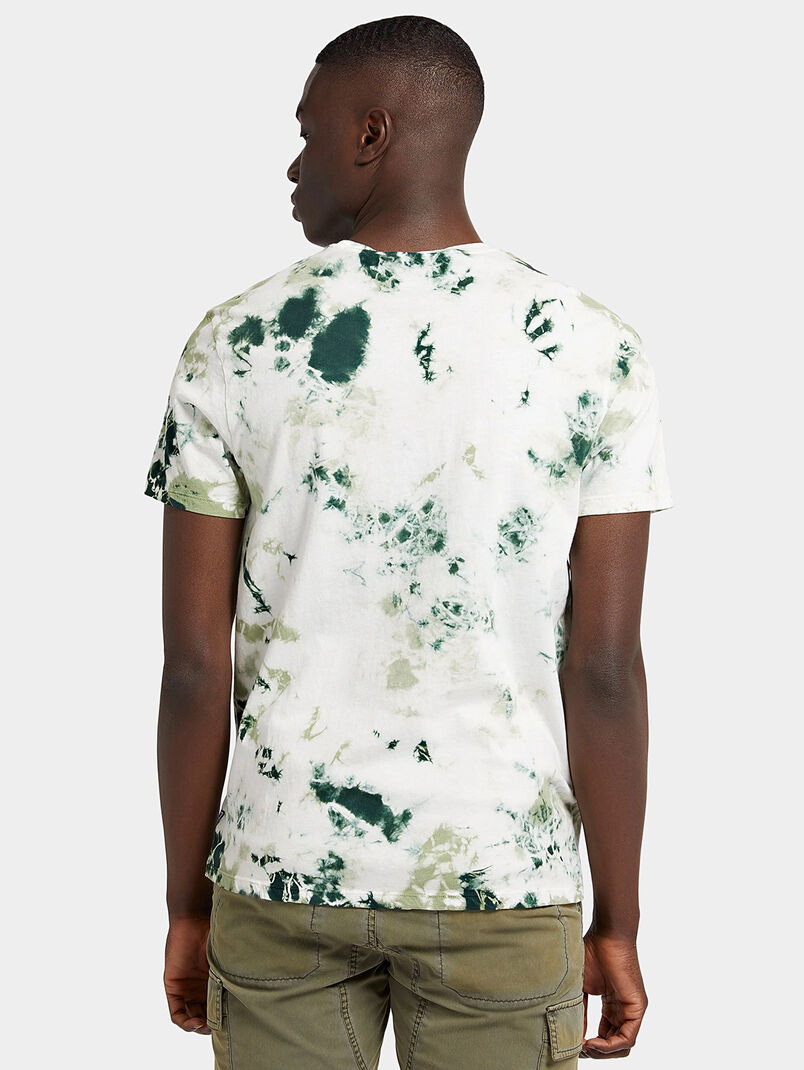 Cotton T-shirt with tie-dye effect - 3