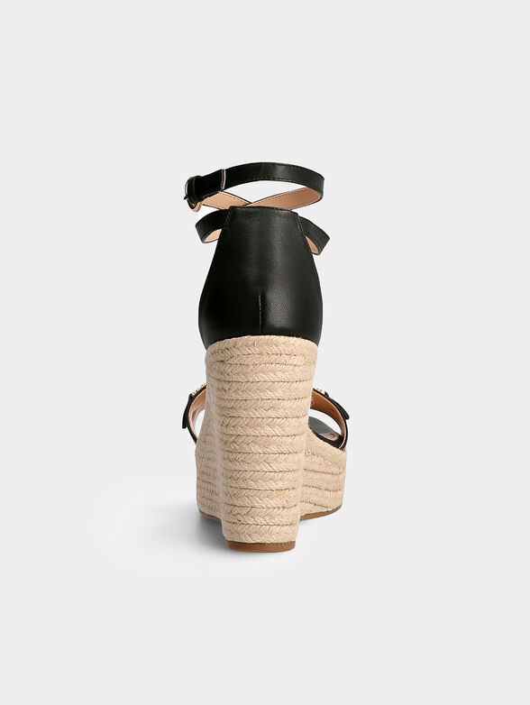 WENDY platform sandals in beige color - 3