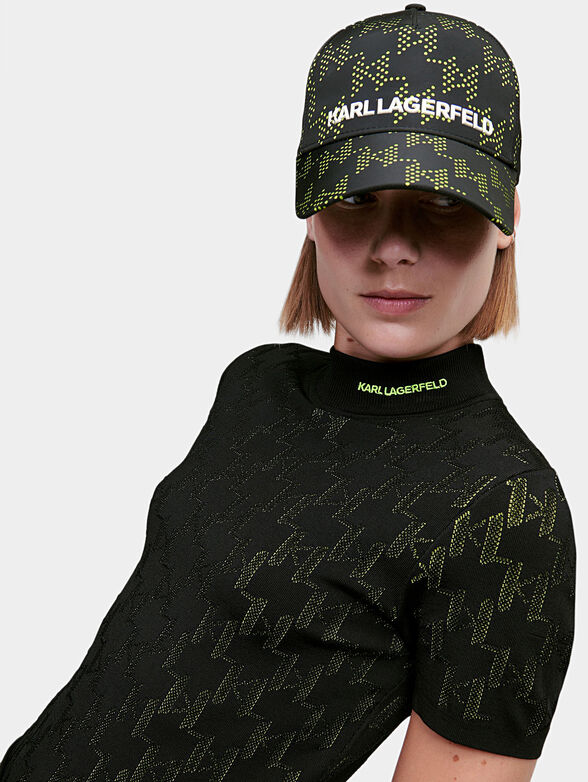 KL MONOGRAM top with glamorous logo motifs - 2