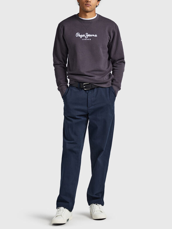 EDWARD sweatshirt with contrast logo inscription - 2