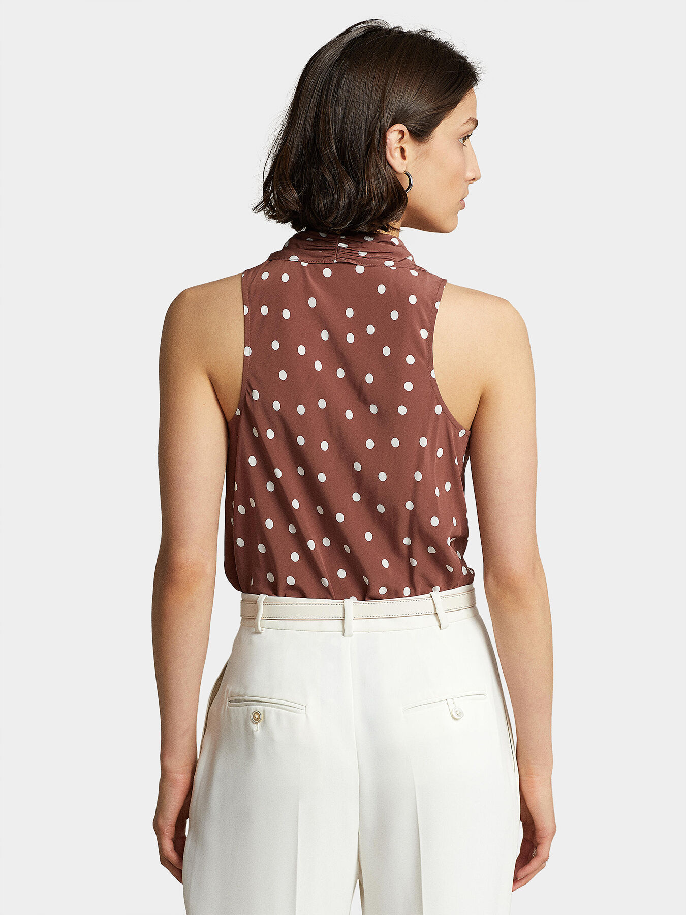 Top with ribbon and polka dot print brand POLO RALPH LAUREN
