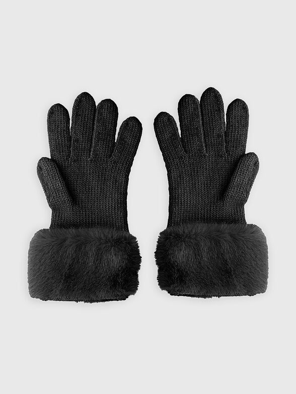 Gloves with eco hair  - 2