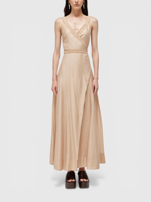 Long dress made of lyocell and lace - 1