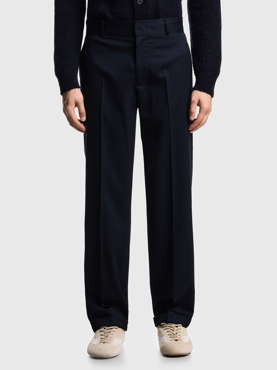 Brown wool trousers - 1