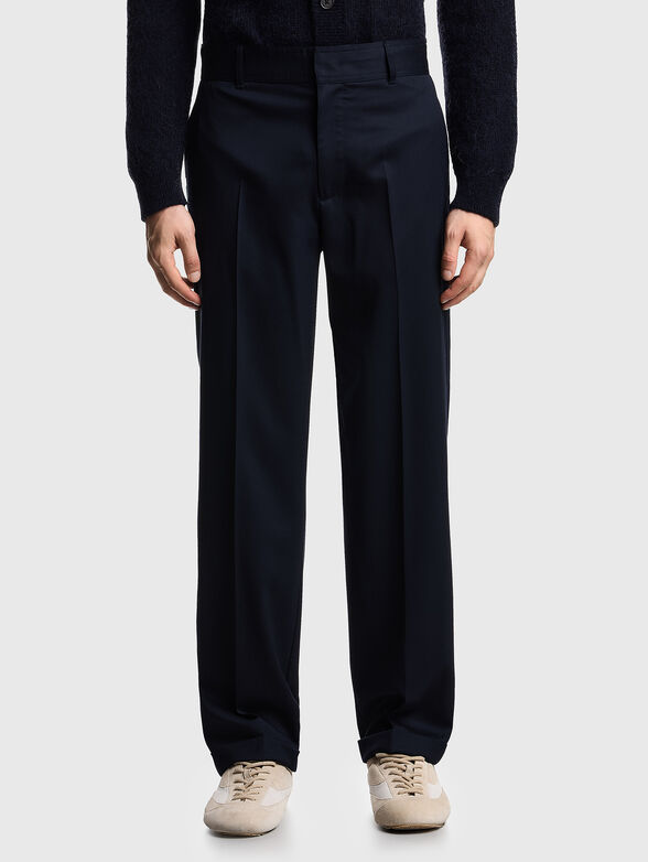 Brown wool trousers - 1