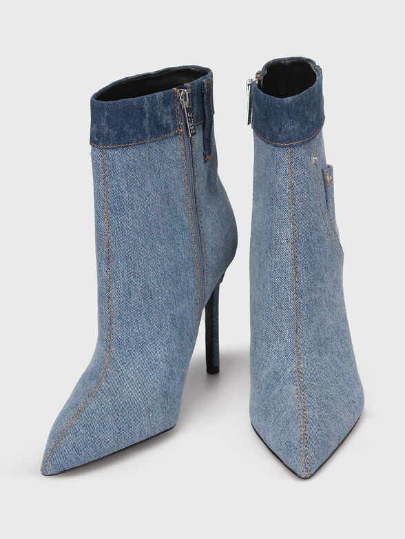 AVON boots with denim texture - 6