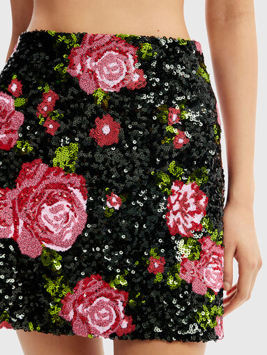 Mini skirt with sequins - 3