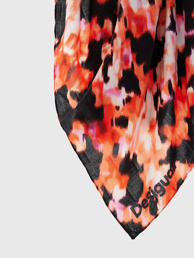Multicolor print scarf  - 4