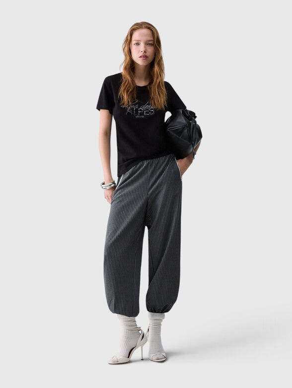 Black cotton t-shirt - 2