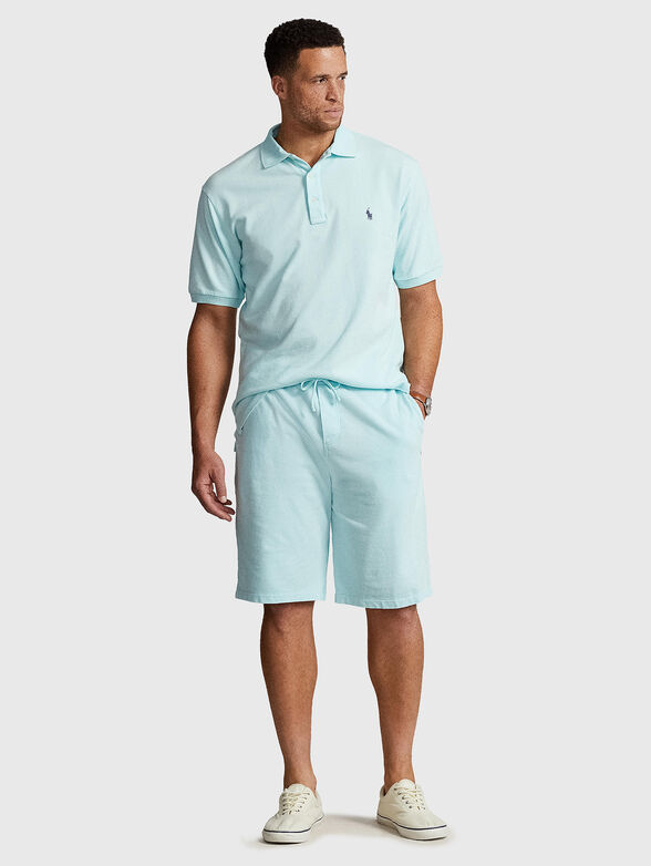 Polo-shirt in turquoise colour - 2