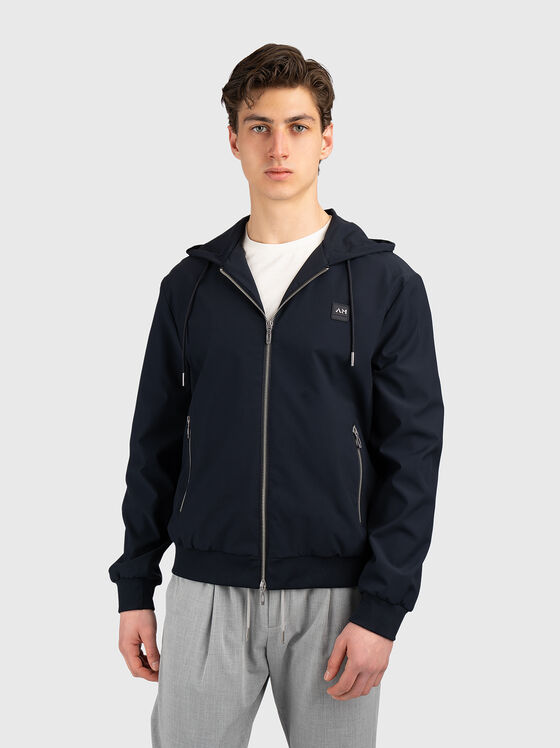 Суитшърт с двоен цип и качулка - 1