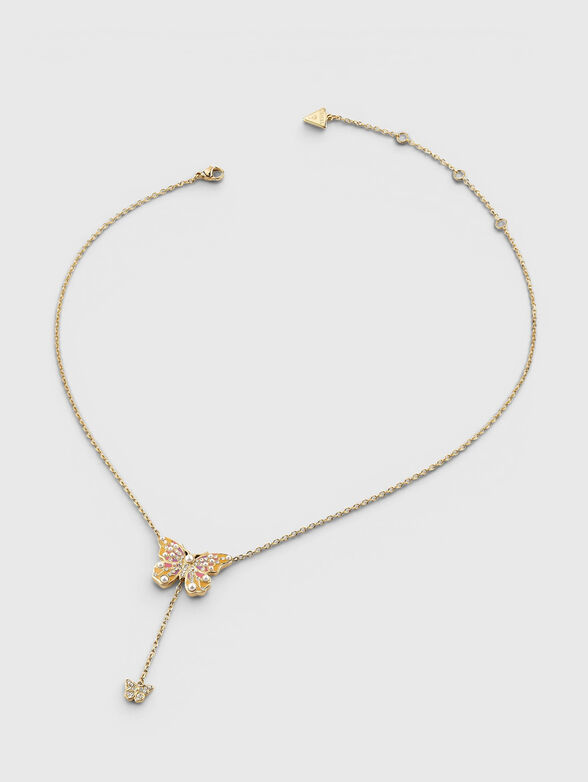 Butterfly-shaped medallion necklace - 1