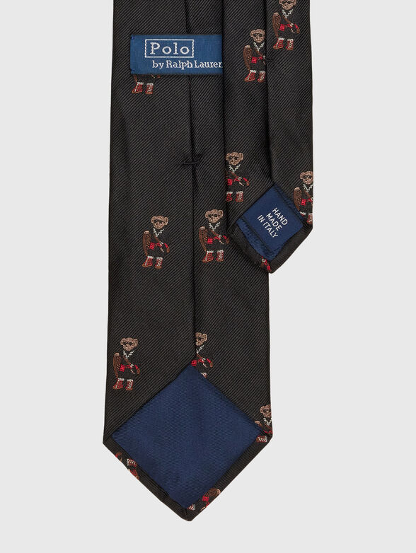 Silk tie with Polo Bear embroidery - 2