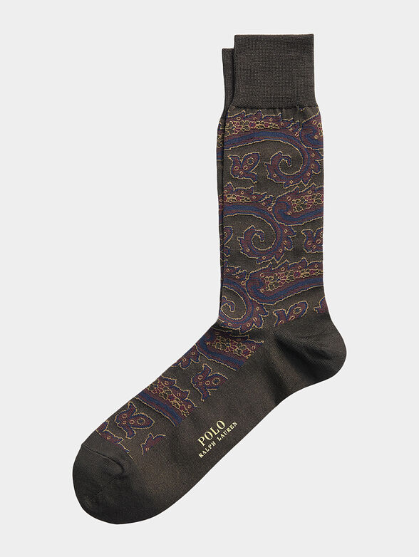 Socks with paisley print - 1