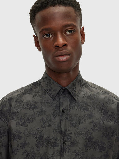 ELISHA cotton shirt with print - 5