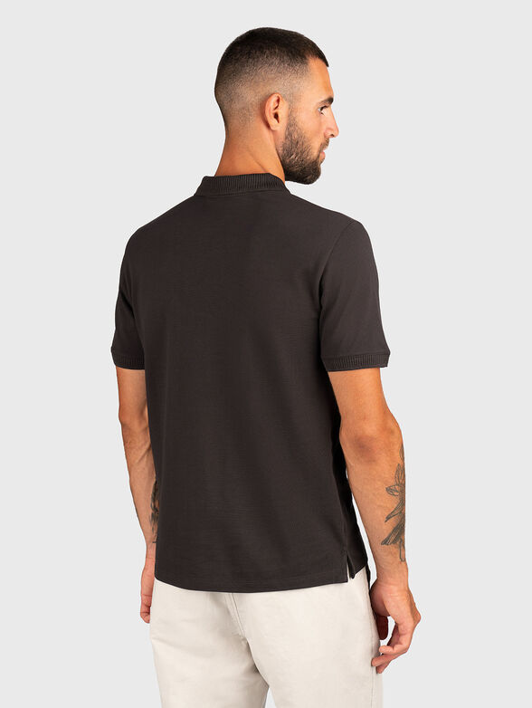 Cotton polo shirt with logo - 3